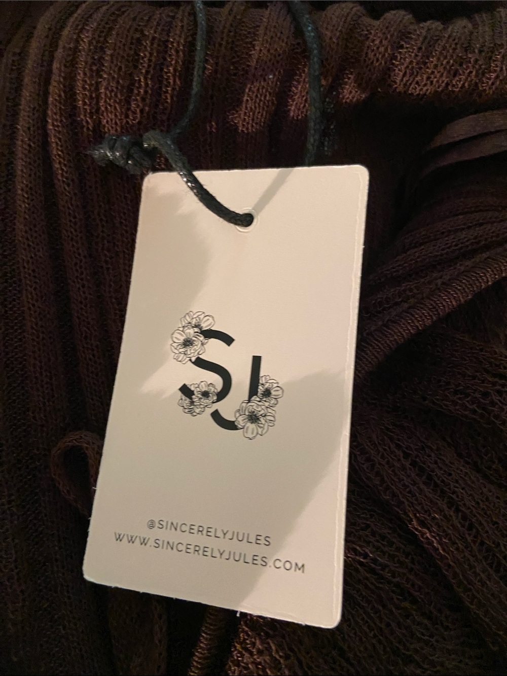 🤎Sincerly Jules Women's Brown Ruffled V-Neck Cardigan🤎 - Picture 12 of 12